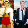 Xuxa na época em que apresentava programas infantis e agora, como apresentadora da Rede Record