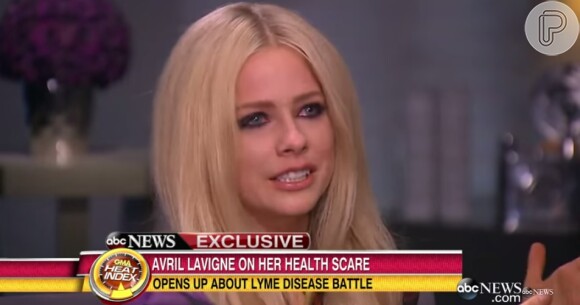 Avril Lavigne teve medo de morrer e conta sobre doença de Lyme: 'Estou no meio do tratamento, estou melhor, vendo progresso'