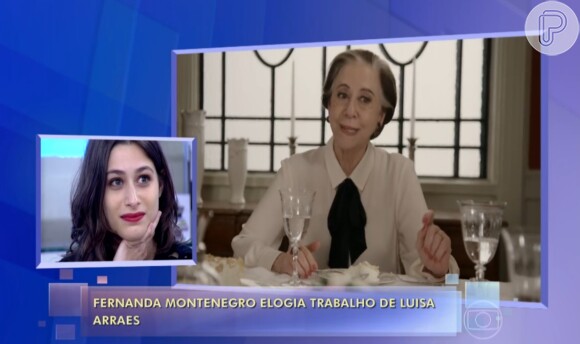 Luisa Arraes e Chay Suede receberam elogios de Fernanda Montenegro: 'Fico tocada quando vejo um casal de atores com uma disciplina nata'