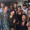 Domingo, 28 de junho, Neymar se encontrou com os apresentadores Angélica e Luciano Huck e Thiaguinho e Fernanda Souza, na casa dos casal