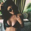 Kylie Jenner, a mais jovem das irmãs Kardashians, também gosta de exibir o corpo sequinho nas redes sociais