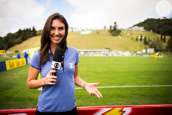 A jornalista Glenda Kozlowski segue no comando do 'Globo Esporte'