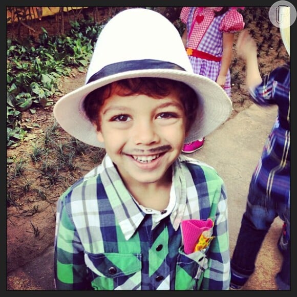 Felipe, de 4 anos, é o filho mais novo de Márcio Garcia e Andréa Santa Rosa
