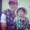 Márcio Garcia publica foto ao lado do filho mais novo, Felipe, de 4 anos