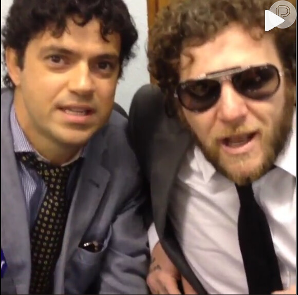 Os cantores Jorge Vercilo e Otto aparecem em vídeo divulgado por Gaby Amarantos no Instagram