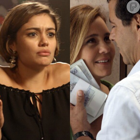 Alice (Sophie Charlotte) descobre que Inês (Adriana Esteves) tem um caso com Aderbal (Marcos Palmeira), na novela 'Babilônia', em agosto de 2015
