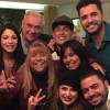 Latino se reencontrou com a ex-mulher, Rayanne Morais, em festa promovida por Sérgio Mallandro, na noite desta quinta-feira, 30 de julho de 2015