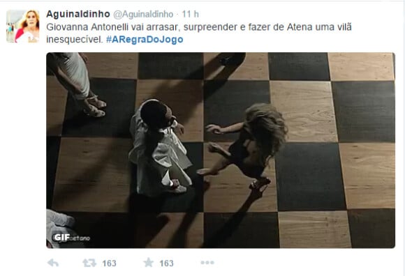O público está louco para assistir Giovanna Antonelli no papel da vila Atena, na novela 'A Regra do Jogo'