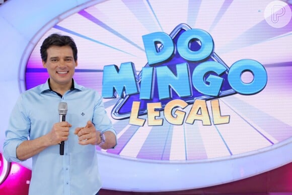 Celso Portiolli no "Domingo Legal" há 6 anos, desde a ida de Gugu Liberato para a Rede Record. Celso agora terá dois programas na emissora de Silvio Santos.