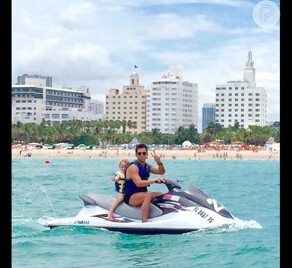 Amaury Nunes com Guy em Miami Beach