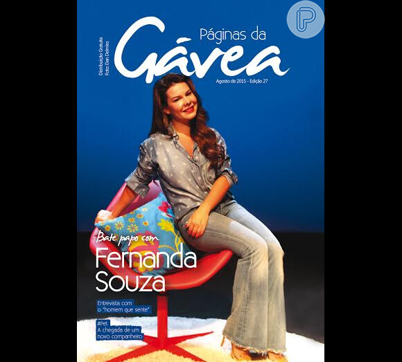 A mulher do músico Thiaguinho é capa da revista 'Páginas da Gávea' de agosto