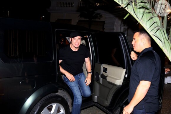 John Travolta chegou no Brasil neste domingo, 07 de julho de 2013