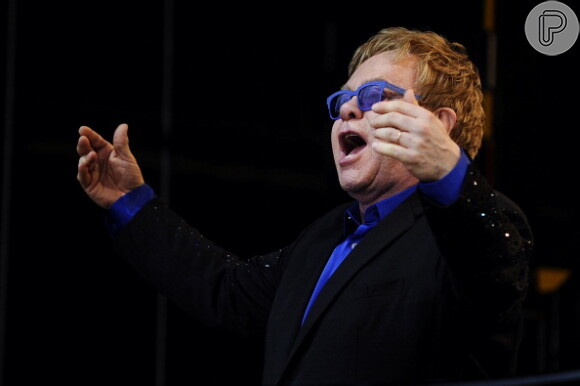 Elton John fez apresentações em São Paulo, no Brasil, em fevereiro de 2013