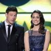 Cory Monteith e a cantora Emmy Rossum apresentaram uma das categorias da 18ª edição do Critics´Choice Movie Awards, realizada em Santa Monica, na Califórnia