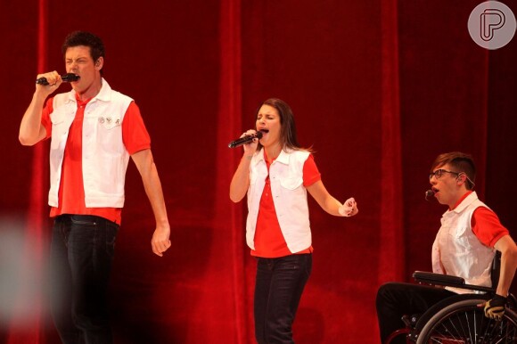 Cory Monteith e Lea Michele se conheceram nas gravações do seriado 'Glee'