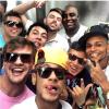Neymar curtiu seus último dias de férias em Florianópolis com amigos
