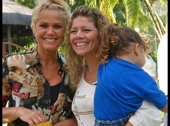 Cátia Paganote reencontrou Xuxa em 2013, no TV Xuxa, ainda na TV Globo, para um especial de Dia das Mães