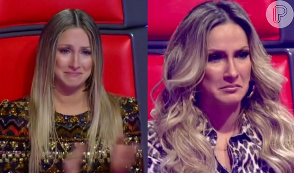 Claudia Leitte também chorou no palco do 'The Voice Brasil'