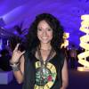 A atriz Cinara Leal também curtiu o quarto dia de Rock in Rio