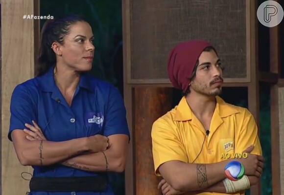 Douglas Sampaio e Rebeca Gusmão foram escolhidos pelo público para disputarem a Prova da Chave em 'A Fazenda 8'