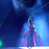 Com vestido colorido, a cantora encerrou o último dia do Rock in Rio 2015