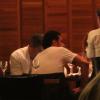 Fred jantou com amigos em um restaurante na Zona Sul do Rio no sábado (27)