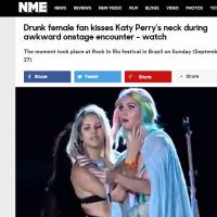 Fã que apertou bumbum de Katy Perry recebe críticas de imprensa internacional