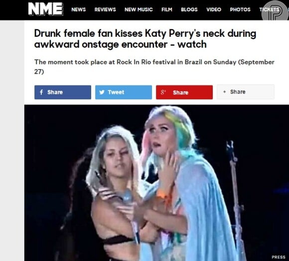 A participação da estudante Rayane Souza no show de Katy Perry, durante o Rock in Rio, não repercutiu de forma muito positiva na imprensa internacional. Alguns sites apontaram a situação como vergonhosa