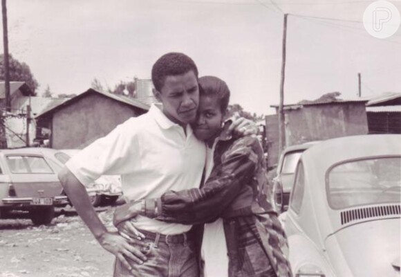 Barack Obama e Michelle Obama quando eram mais novos. Essa foi uma das declarações da primeira-dama, que demonstra muito carinho pelo marido nas redes sociais