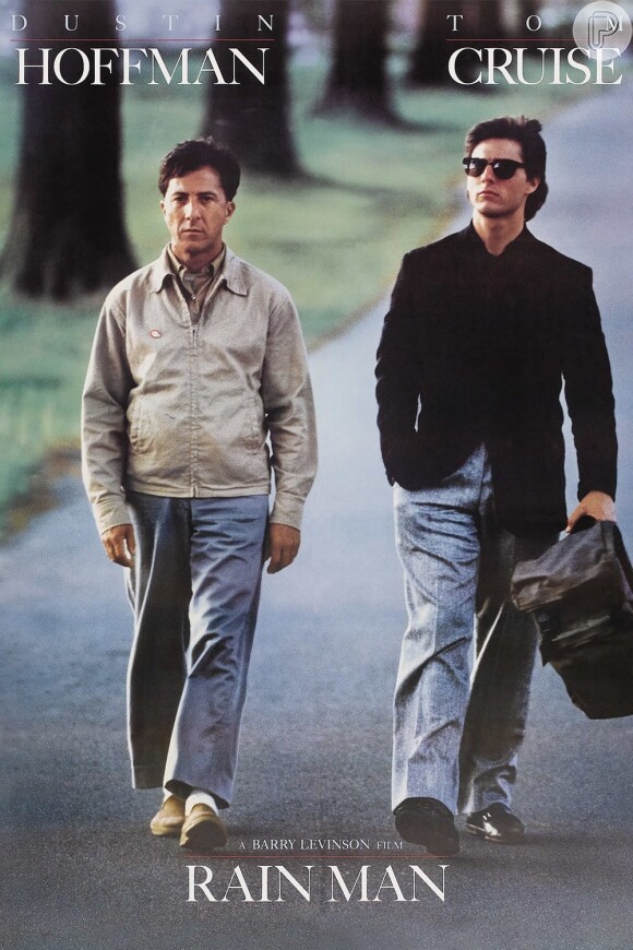Ao lado de Tom Cruise, Dustin protagonizou o drama 'Rain Man', em 1988. No filme, o aniversariante de hoje interpreta um autista, papel que lhe rendeu o Oscar de Melhor Ator