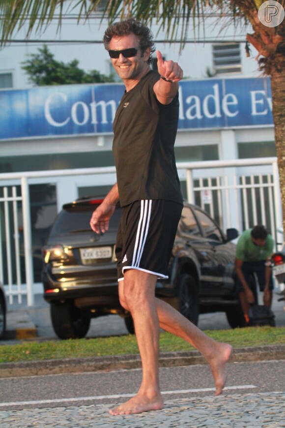 Domingos Montagner gosta de se exercitar na orla do Rio