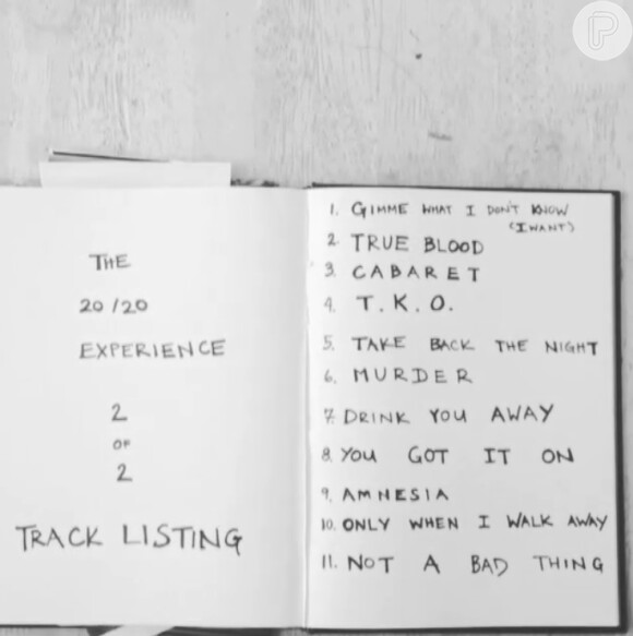 A lista final do novo álbum foi divulgada no Instagram