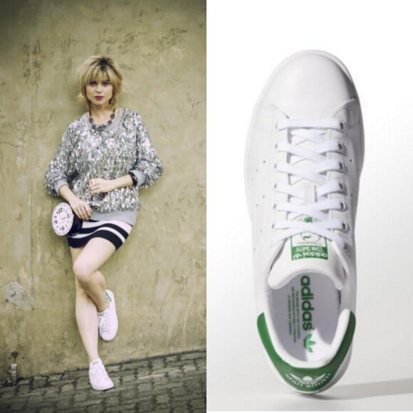Nos pés, Lu (Julianne Trevisol) apostou no modelo Stan Smith, da Adidas, disponível online no site da marca por R$ 349