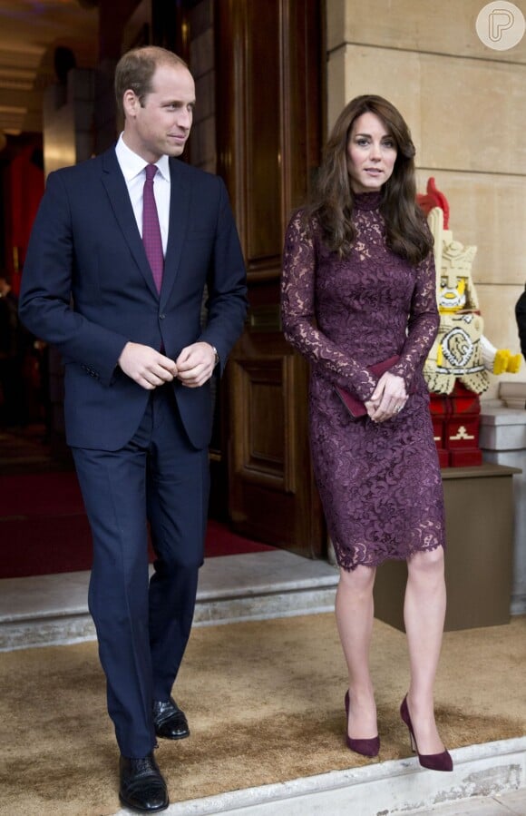 Kate Middleton usou o vestido em um encontro com o presidente da China