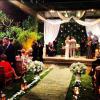 O casal recebeu a bênção em uma cerimônia evangélica realizada na Casa das Canoas, na Zona Sul do Rio de Janeiro