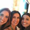 Fatima Bernardes, Poliana Abritta e Patrícia Poeta posaram juntas em selfie