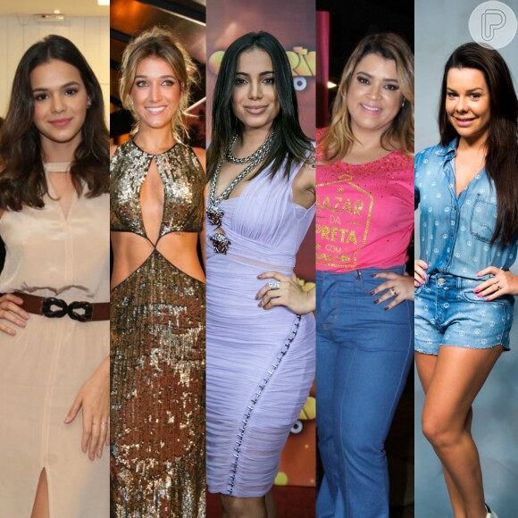 Bruna Marquezine, Fernanda Souza, Preta Gil, Gabriela Pugliesi e Anitta se destacaram no Snapchat em 2015