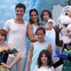 Festa de três anos de Helena, filha caçula de Rodrigo Faro e Vera Viel, que também são pais de Clara (10 anos) e Maria (7), teve o tema 'Frozen'