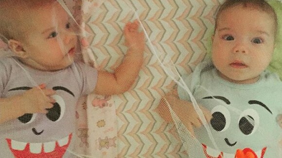 Luana Piovani compartilha foto dos filhos gêmeos e brinca: 'Lizuca e Bemzuco'