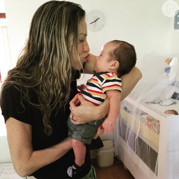 Luana Piovani já havia compartilhado foto do pequeno Bem, de três meses
