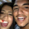 Os momentos de descontração do casal durante o aniversário foram registrados por Gabriel e postados em seu Snapchat