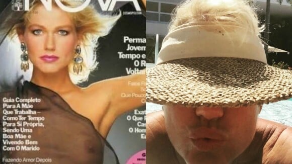 Após selfie de topless, Xuxa publica foto com seios à mostra: 'País do carnaval'