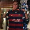 Susana Vieira ganhou uma camisa do Barcelona autografada por Neymar em dezembro de 2015