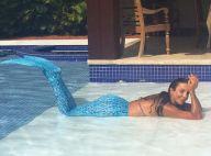Ivete Sangalo posa com cauda de sereia na piscina: 'Peixão que papai pescou'