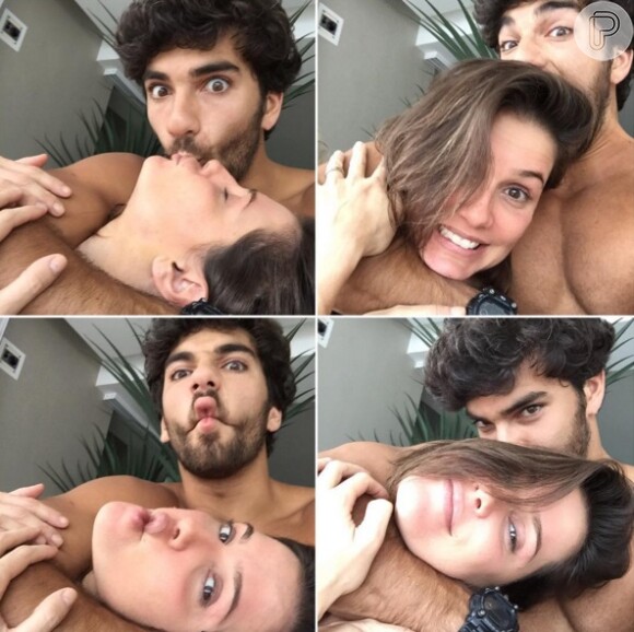 A atriz e o marido mostram momentos íntimos no Instagram