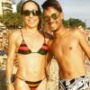 Dias atrás, a atriz e apresentadora foi tietada por fãs em uma praia do Rio de Janeiro e posou de biquíni exibindo o corpão