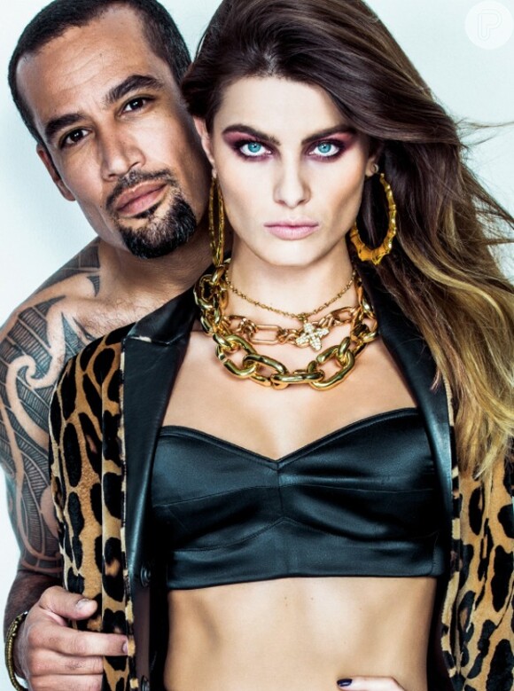 O cantor californiano Ben Harper e a top model brasileira Isabeli Fontana estampam a capa de setembro da revista 'Vogue', com editorial especial inspirado no festival Rock in Rio 2013