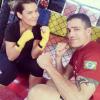 Fernanda Souza também é adepta ao muay thai