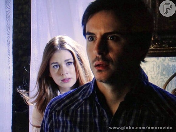 Nicole (Marina Ruy Barbosa) aparece em espírito para se despedir de Thales (Ricardo Tozzi), em 'Amor à Vida'