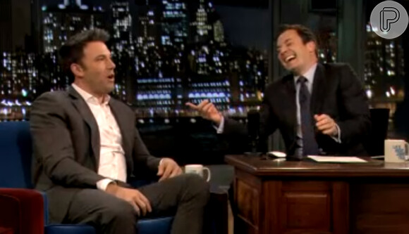 Ben Affleck e Jimmy Fallon deram boas risadas durante a entrevista